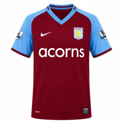 Presentation image of Aston Villa 2008/09 Nike Home Shirt (Acorns) - Men's Medium