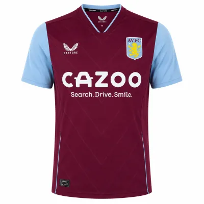 Presentation image of Aston Villa 2022/23 Castore Home Shirt (Cazoo) - Men's Medium